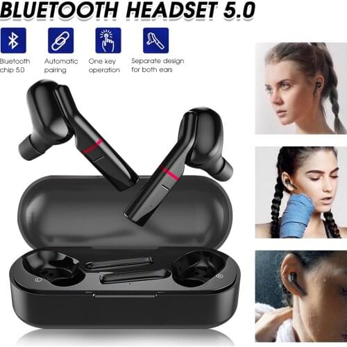 GUM 2021 NEW TWS True Wireless Headphones Stereo Earphone Bluetooth 5.0 Auto Matching Earbuds Waterproof Sport Headset With Mic