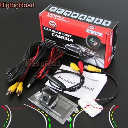 BigBigRoad Car Intelligent Track Rear View Parking Camera Waterproof For Jeep Compass Patriot 2011 2012 2013 2014 2015 2016 2017