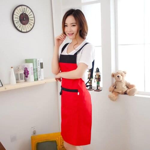 Polyester Waterproof Adjustable Apron Bib Uniform With 2 Pockets Hairdresser Kit Salon Hair Tool Chef Waiter Kitchen Cook Tool