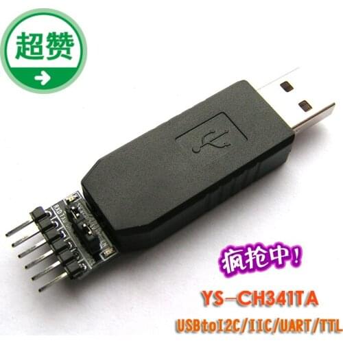 Usendz @ ys-ch341ta USB to I2C USB to UART USB to serial port support 5V 3.3V