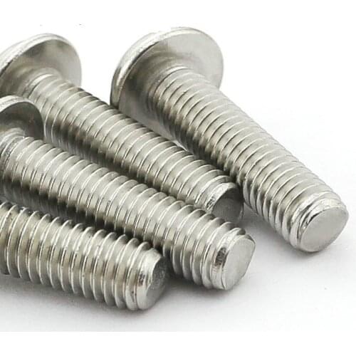 304 Stainless Steel Round Head Screws With Washers M5*12