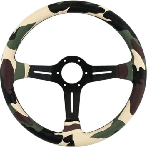 Spceddy MCX High Quality Steering Wheel Sport 14 Inch 350MM Car Steering Wheel PVC Leather Car Modified Drifting MCX20S0528135