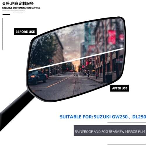 Spirit Beast Motorcycle rearview mirror film scratch proof protective film reflector rain proof film For Suzuki DL250 GW250