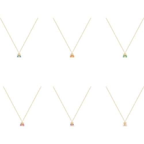 Canner 925 Sterling Silver Necklaces For Women 2021 Trend Choker Necklaces Mini Bee Pendant Collares Necklace Charms Naszyjnik