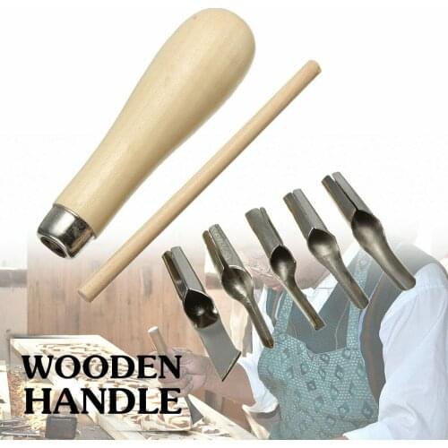 1 Set Lino Block Cutting Rubber Stamp Carving Tools with 5 Blades Bits for Print Making DIY Sculpture Leather Sewing Supplies