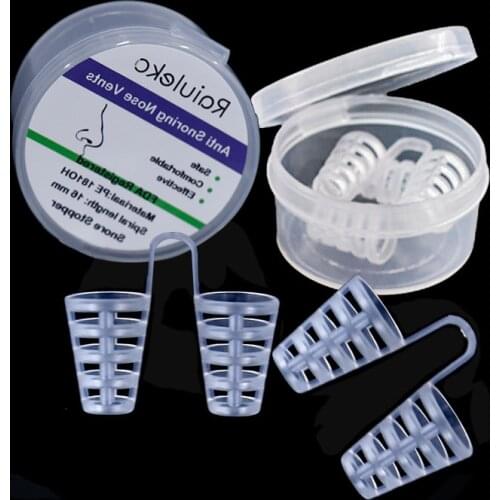 12 Pcs New Soft Silicon Stop Snoring Device Anti Snore Night Sleep Healthy Magnetic Anti Snore Apnea Nose Clip Breathe Easy