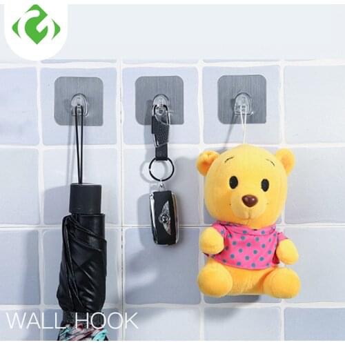 3PCS Waterproof Hook Wall Mounted Type Hook Use Bathroom and KitchenMulti-Purpose Hooks Bearing 5KG hook up secure Storage tool