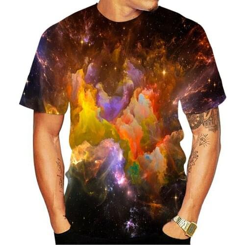 3D printing art graffiti t shirts mens Novelty T-shirts O-neck short-sleeved shirt Color T shirt tops Hip hop streetwear XXS-6XL