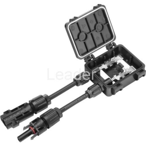 5 pcs/lot hot selling Solar Module Junction Box 2 Rails Junction Combiner Box with Cable and IP67 PV Connector for Solar Panel