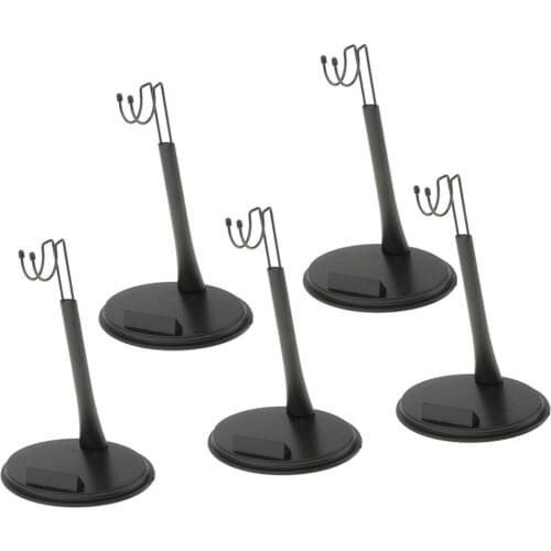 5Pcs U Type 1/6 Scale Action Figure Display Stand Base Holder for 12'' Dolls