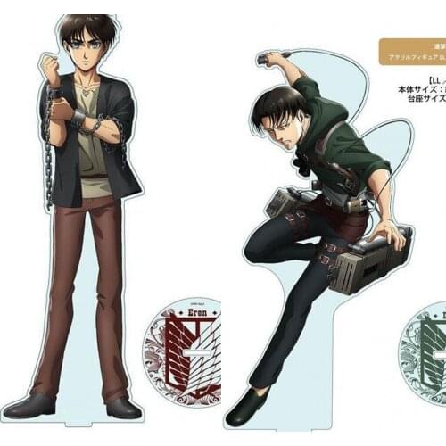 Anime Attack on Titan Rival Ackerman Eren Jäger Acrylic Stand Figure Display Model Plate Tabletop Decorations Coslpay Xmas Gifts