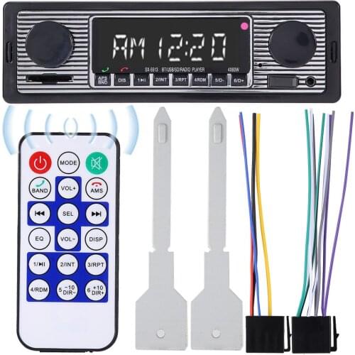 Bluetooth Car Stereo Audio Radio Vehicle MP3 Player Single Din Support USB / SD / MMC Card Reader For Music Playing