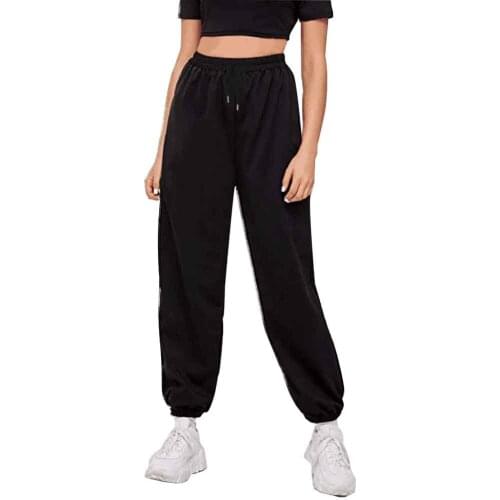 Joggers Women Sweatpants Black Trousers Harajuku Autumn Pants Streetwear Pants Baggy Korean Style Trousers for Teen Girls