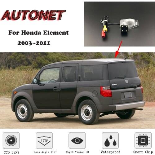 AUTONET HD Night Vision Backup Rear View camera For Honda Element 2003~2011 CCD/license plate Camera