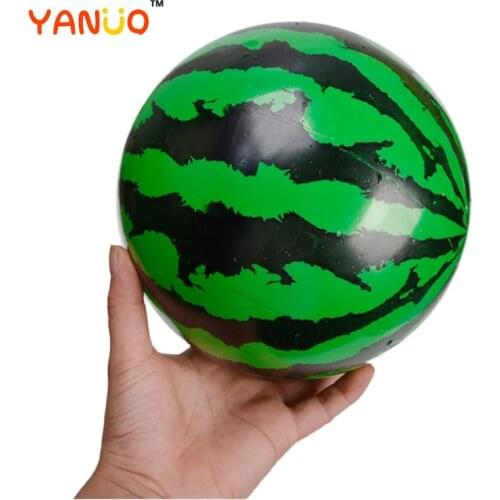 Creative Bouncy Ball Simulated Watermelon Rubber Ball Beach Pool Game Early Education Gifts Soft Toys for Children