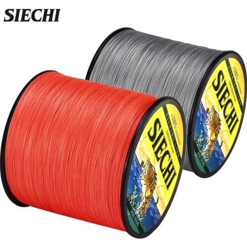 SIECHI 8 Strands 4 Strands Braided PE Line 500M 20-88LB Strong Multifilament Camouflage Fishing Line for Snake-head fishing