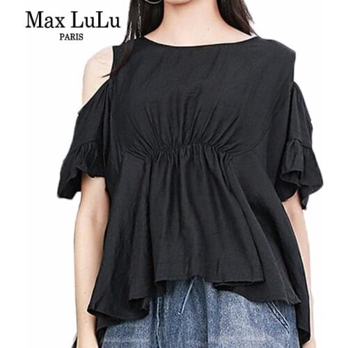 Max LuLu Black Blouses