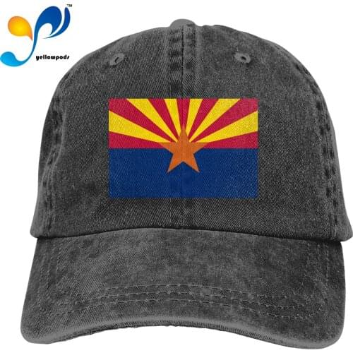 Fashion Baseball Cap Print 3D Flag Of Arizona Logo Hats Men Women Cotton Outdoor Simple Visor Casual Cap