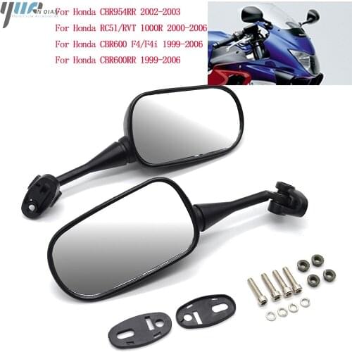 Racing Motorcycle Mirrors Sport Bike Rear View Mirrors For Honda CBR954RR RC51/RVT 1000R CBR 600 F4/F4i CBR600RR Accessories