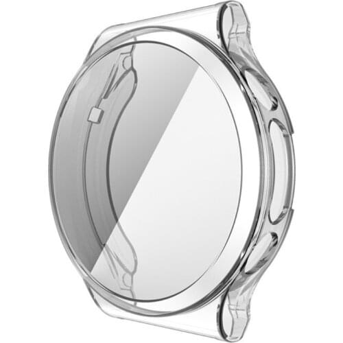 TPU Soft Full Screen Glass Protector Case Shell Edge Frame For Huawei-Watch GT 2 Pro ECG Strap Band GT2 pro Protective