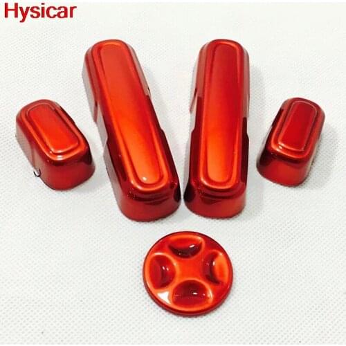 Hsyicar For Honda Accord 10th 2018 Car Front Seat Adjust Switch Button Cover Trim Interior Accessories ABS Chrome Red