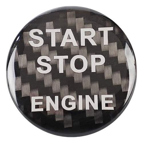 Start Stop Button Sticker Carbon Fiber Key Lgnition for BMW 1 2 3 4 5 6 7 X1 X3 X4 X5 X6 F30 F10 F01 F32 F15 F25 G30 G31 G11 G12