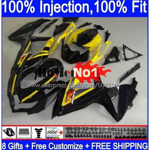 OEM For SUZUKI GSXR-750 GSXR600 GSX-R750 2008 2009 2010 17MC.105 Yellow black GSXR-600 K8 GSXR750 GSXR 600 750 08 09 10 Fairings
