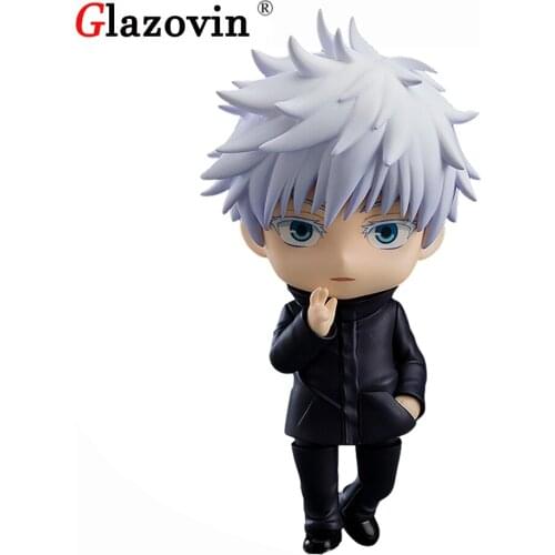Glazovin Original Genuine Jujutsu Kaisen Q Version Gojo Satoru PVC Movable Action Figure Model Toys