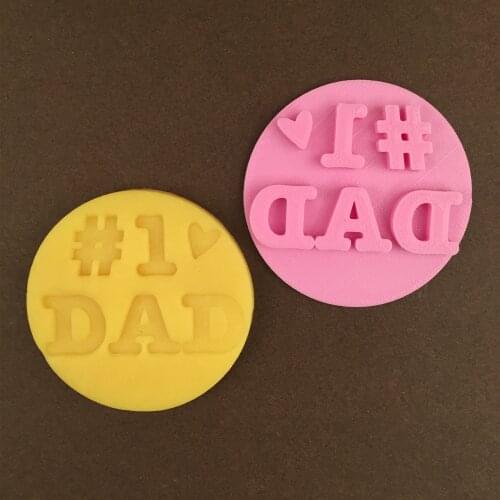 Dad #1 Cookie Stamp Fondant Embosser Gift From Daughter Happy Fathers Day Cookie Stamp