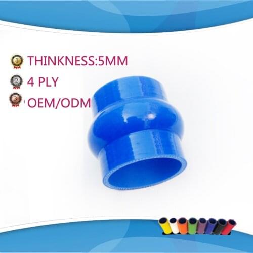 76mm 80mm 83mm 89mm 95mm 102mm Silicone Hump Coupler Hose Black Reinforced Turbo Coupling