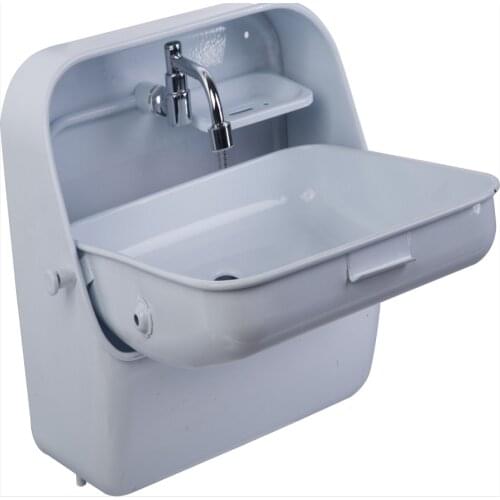 RV Hand Wash Basin Folding Sink Integrated Faucet Boat yachts van camper trailer Caravan accessories 370*390*180/375mm