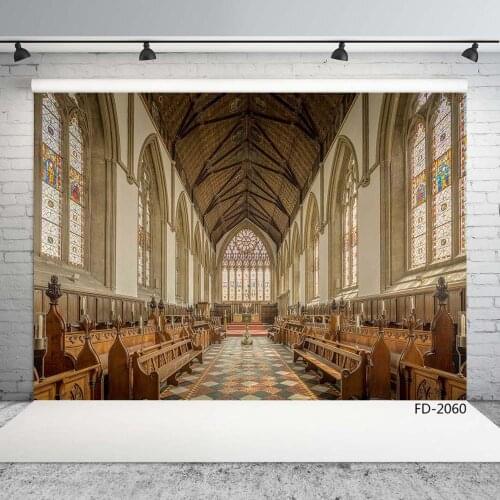 Old Buliding Church Interior Photo Backgrounds Vinyl Photography Backdrops for Photo Studio Baby Children Portrait Photobooth