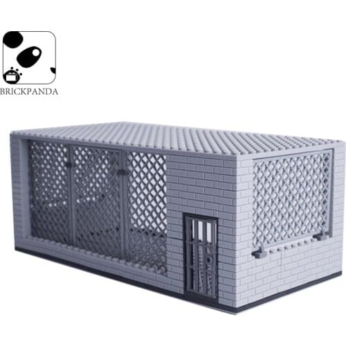 City Police Prison Building Blocks Military Weapons Base Soldiers Figure Parts Warfare Accessories Cage Bricks Toys for Boys