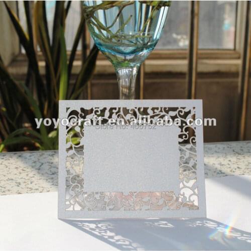 Wedding invitations party favors Thank you card laser cut customized