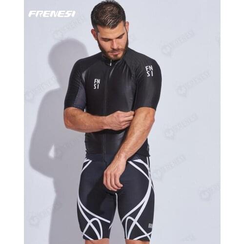 Frenesi Cycle Sport Summer Womens Mans Pro Team Cycling Jersey Top Short Sleeve Sets Bicycle Clothing Ropa Ciclismo Bib Pants