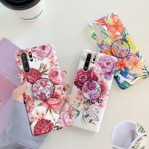 LOVECOM Vintage Banana Leaf Flower Phone Case For Samsung Galaxy S20 S10e S10 S9 S8 Plus Flexible Folded Holder Soft Back Cover