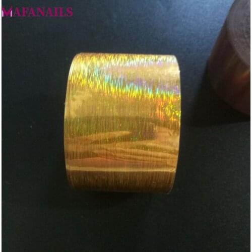 1 Roll Holographic Nail Foil 120M/Roll HOLO Gold Quality Nail Art Transfer Foil Sticker Manicure Nail Art Decoration XZ02-13