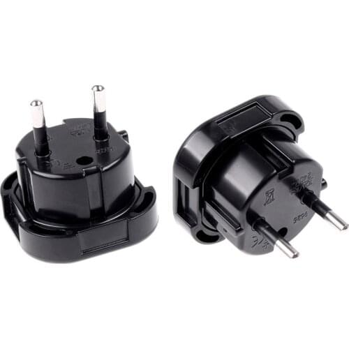 2 Pin Wall Plug Electrical Socket UK TO EU EUROPE EUROPEAN Universal Travel Charger Adapter Plug Converter 10A/16A 240V