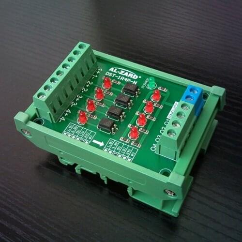 4 channels 8 channels Optocoupler isolation board PLC signal level voltage conversion board 1.8 3.3 5 12 24V