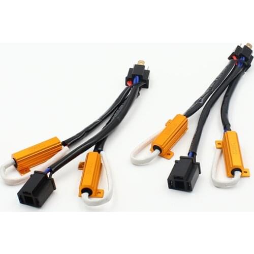 Auto Load Resistor Error Canceller H4 H7 H11 9005 9006 HB3 HB4 Car LED Headlight Decoder Canbus Free Wiring Canceller Decoder