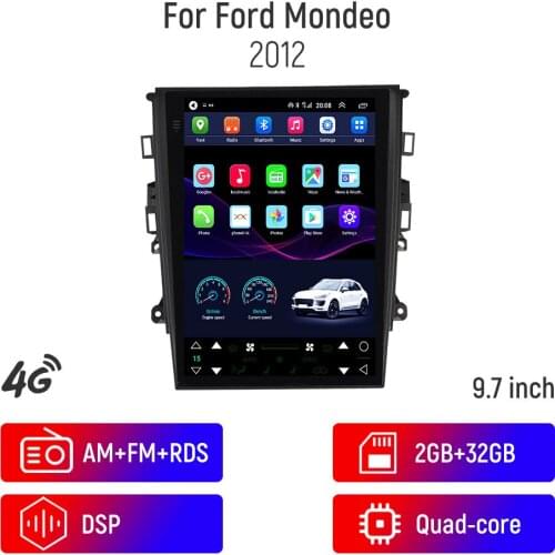 Car Radio Multimedia Navigatio Video Player For Ford Mondeo 2012 Tesla style Vertical Screen Stereo No 2 din Android 10