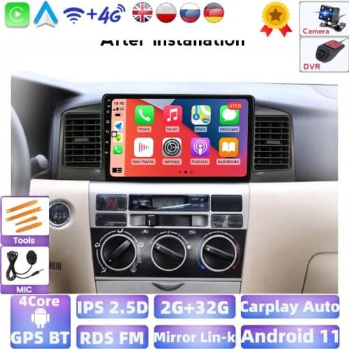 2G+32G Android car multimedia player dvd GPS auto Radio for toyota Corolla E120 e 120 BYD F3 WIFI stereo BT support carplay