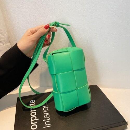 Brand Waist Bags for Women 2021 Luxury Woven Chest Bag Candy Color Waist Purse High Quality Crossbody Bag Designer Shoulder Bag