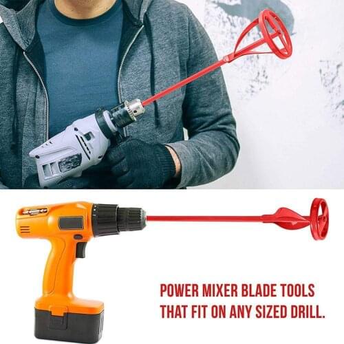 Cement Mixing Rod Electric Drill Hammer Wall Impact Drill Putty Powder Paint Electric Ash Mixing Rod Hexagonal Handle Tools