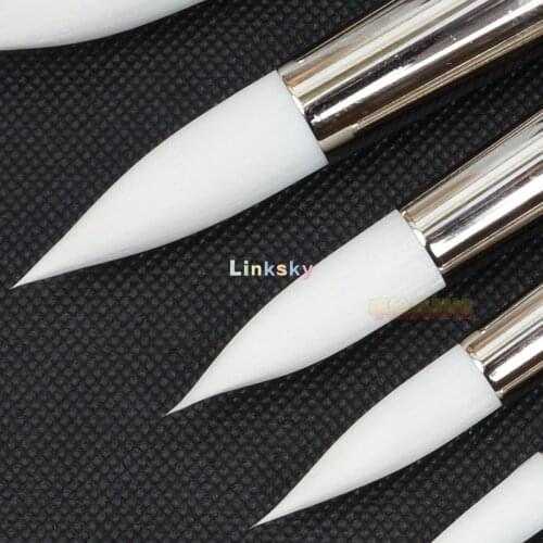 Escoda Perla Series 1430 Short Handle Round,Artist Watercolor Brush,White Toray Filament,Designed for watercolor&acrylic paint