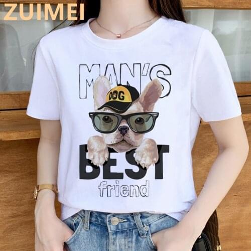 2021 New Lovely Dog Print Harajuku Top Women T-shirt Casual Ladies Basic O-collar Short Sleeved Women T-shirt Girl,Drop Ship