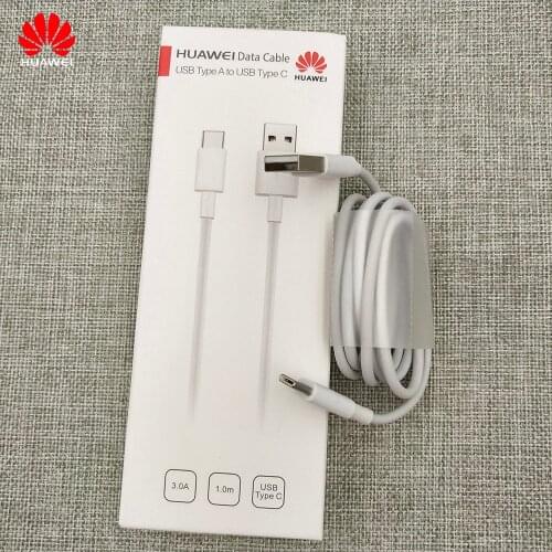 Original 100CM Huawei USB 3.1 Type-C Cable 3A Fast Charging Data Line For Huawei P20 P30 lite pro Nova 5 5T 6 7 Honor 9X Pro 10