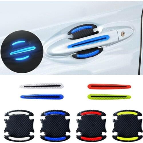 Car Reflective Sticker Tape Reflector Fender Warning Bumper Strip Door Handle Bowl Cover Car Exterior Accessories