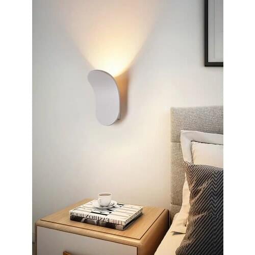 Metal Modern Wall Lights Simple Style Aluminium LED Wall Lamp for Living Room Home Bedroom Indoor Decor Luminaire Wall Light