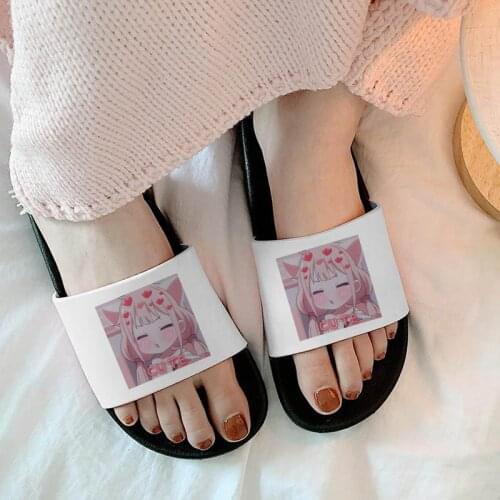 Cute Anime Girl 2021 Women Flip Flops Indoor Bedroom Home Shoes ladies Hot Summer Beach Fashion Open Toe Sandals